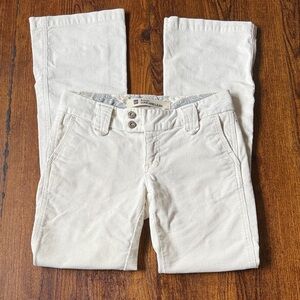 Y2K GAP Original Long and Lean White Corduroy Pants